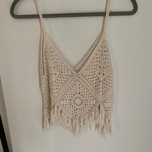 BOHO fringe tank top